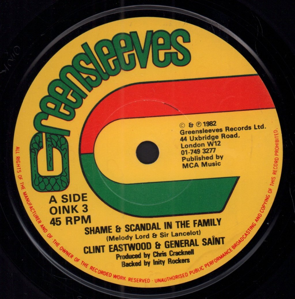 Clint Eastwood And General Saint - Shame And Scandal In The Family - 7 Inch