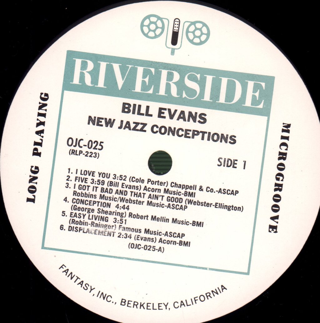 Bill Evans - New Jazz Conceptions - Lp