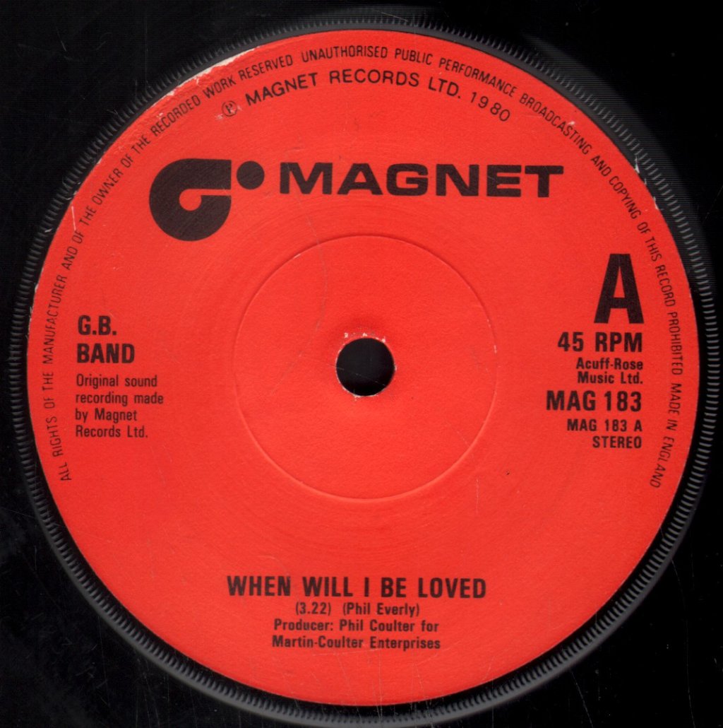 Gb Band - When Will I Be Loved - 7 Inch