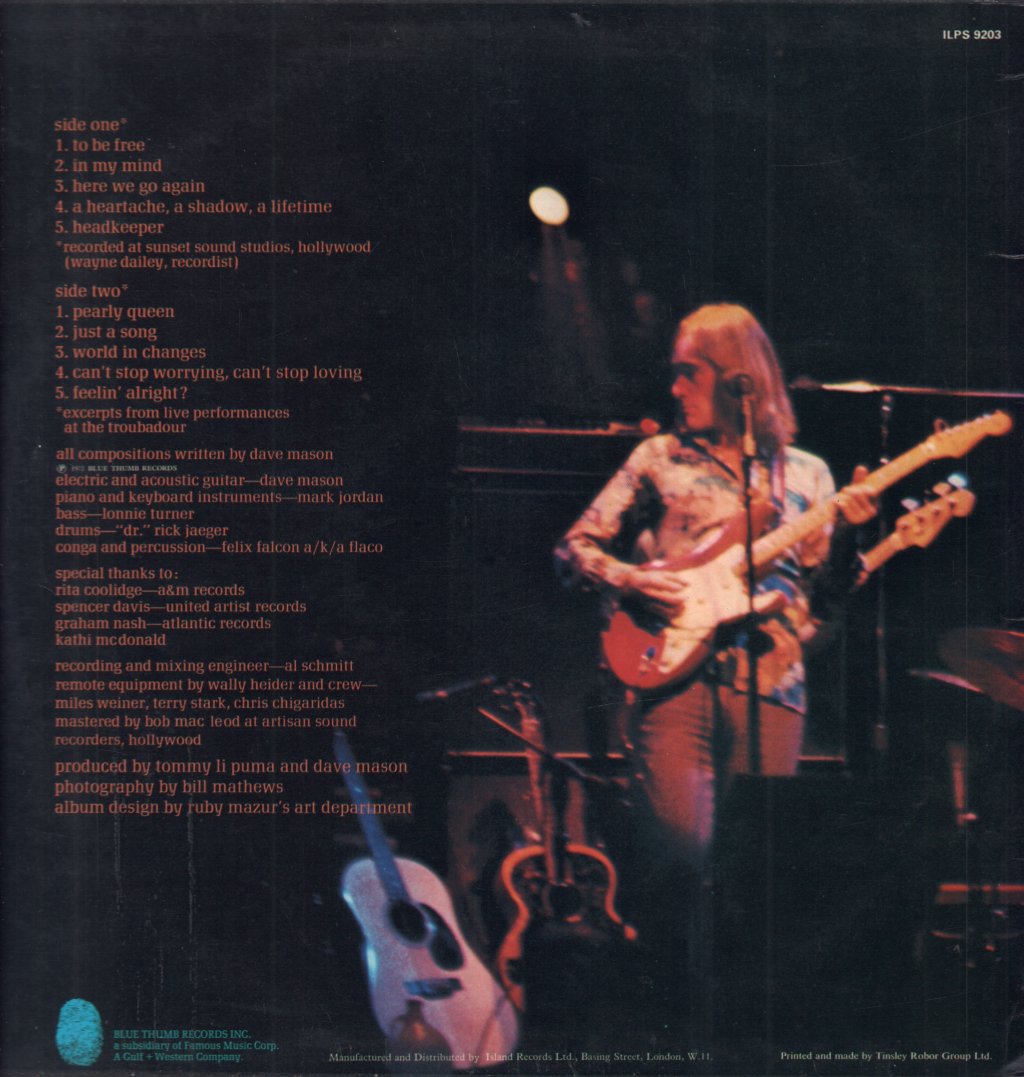 Dave Mason - Headkeeper - Lp