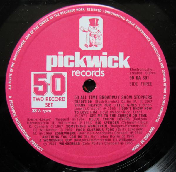 Various Artists - 50 All Time Broadway Showstoppers - Double Lp
