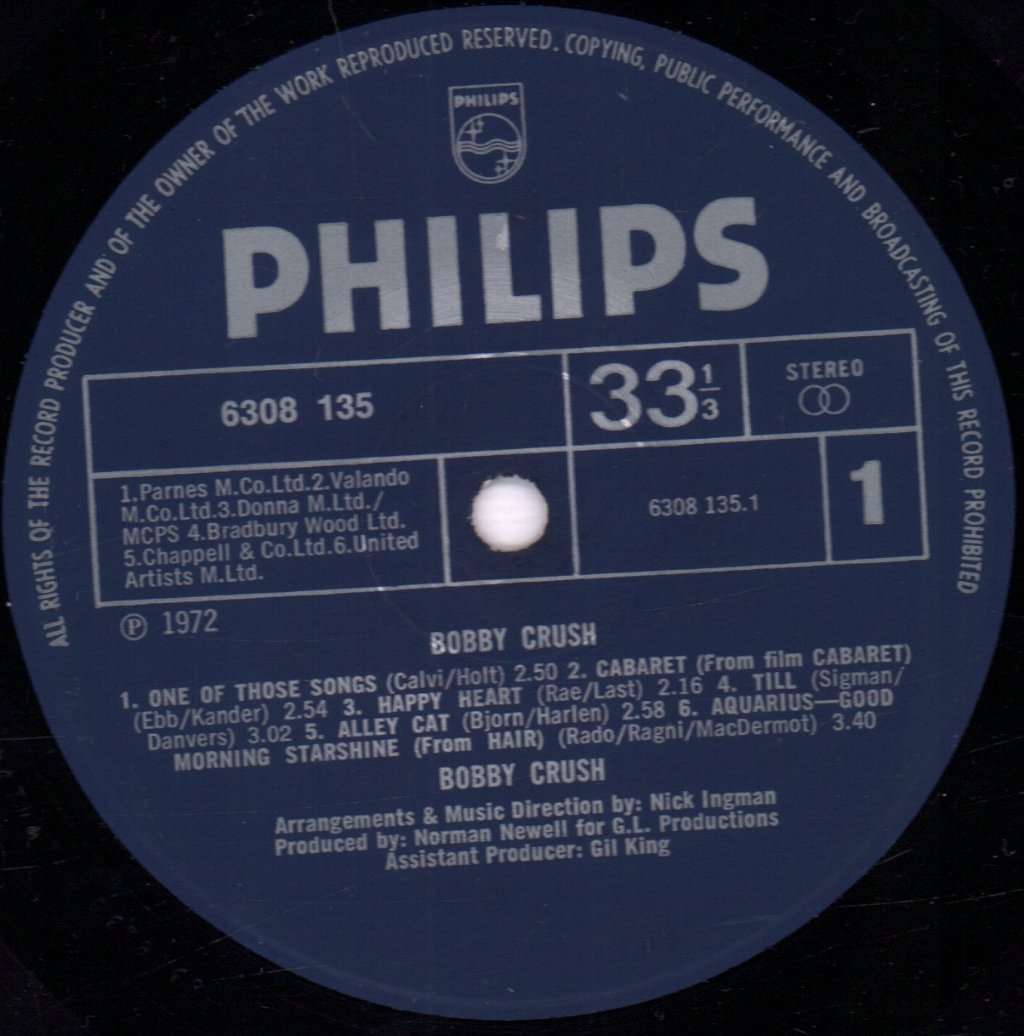 Bobby Crush - Bobby Crush - Lp