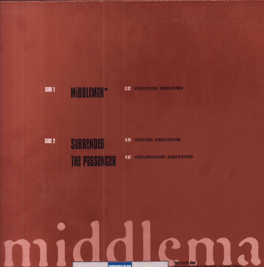 Terrorvision - Middle Man - 12 Inch