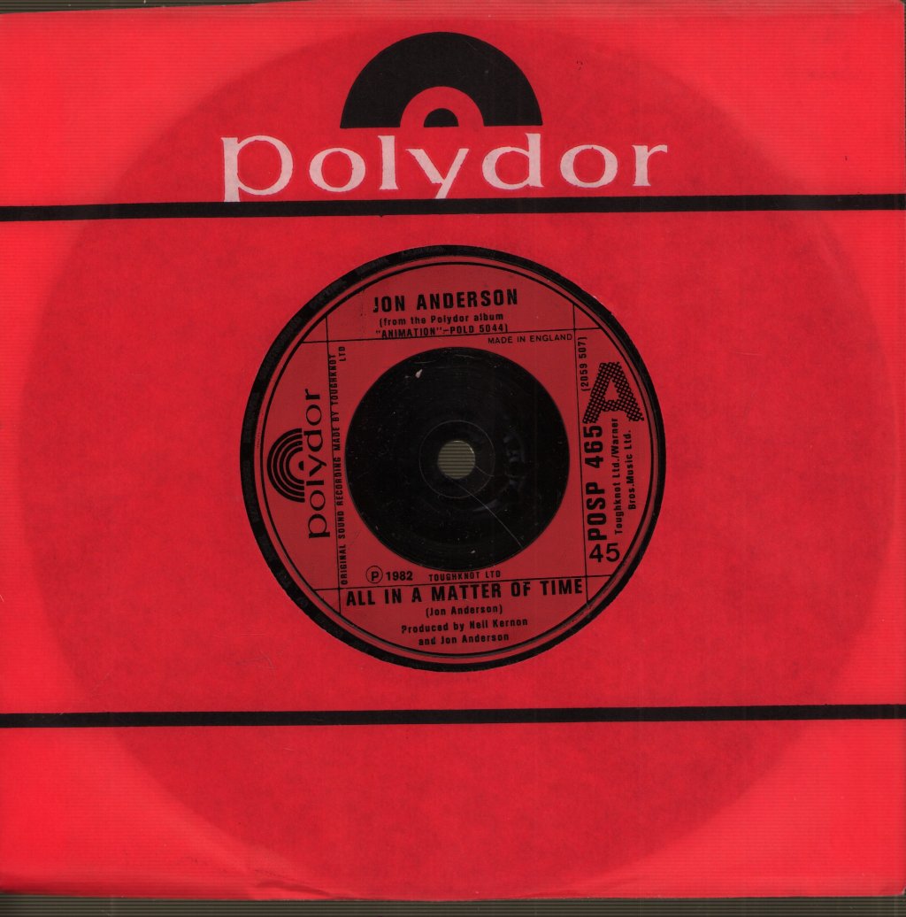 Jon Anderson - All In A Matter Of Time - 7 Inch