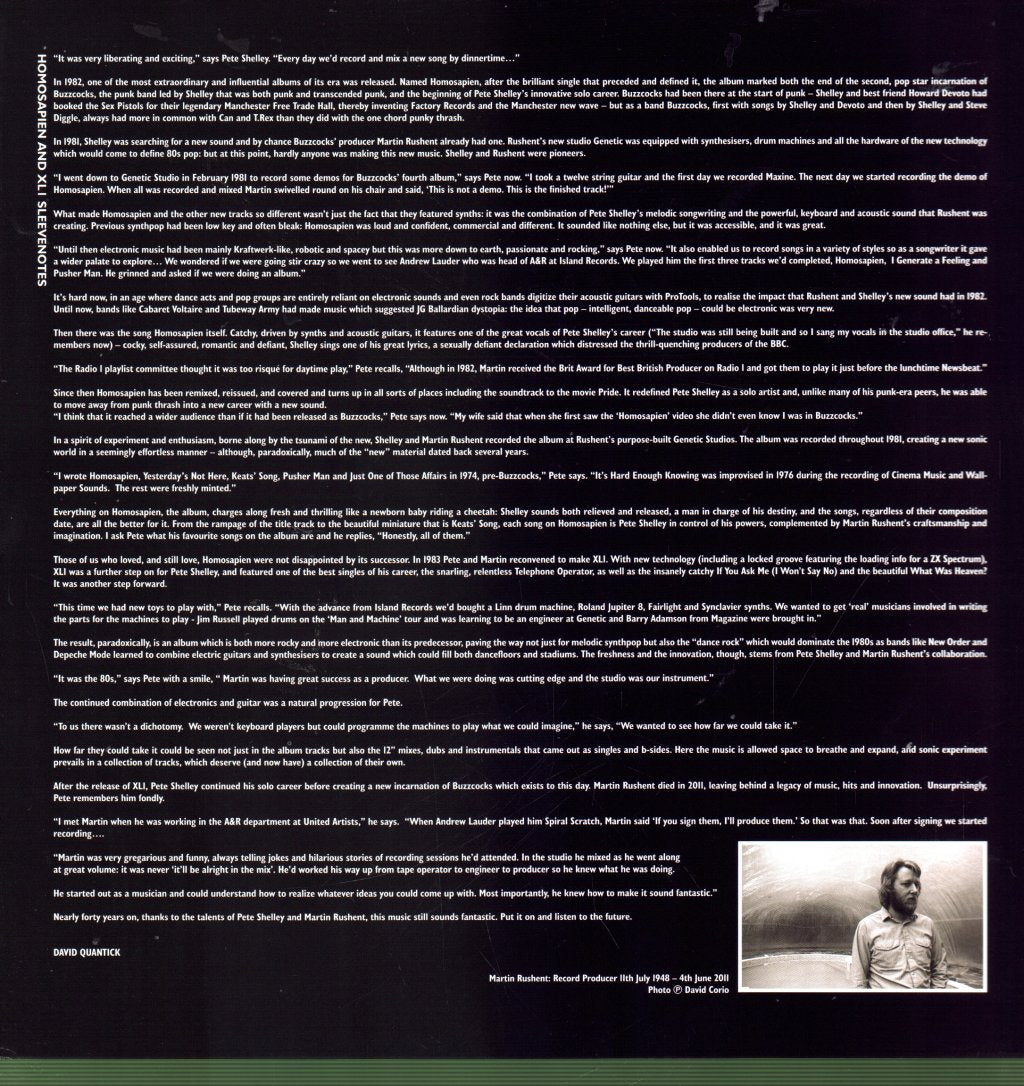 Pete Shelley - Genetic Years - Lp Box Set