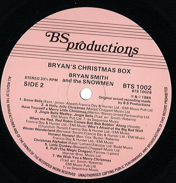 Bryan Smith And The Snowmen - Bryan's Christmas Box - Lp