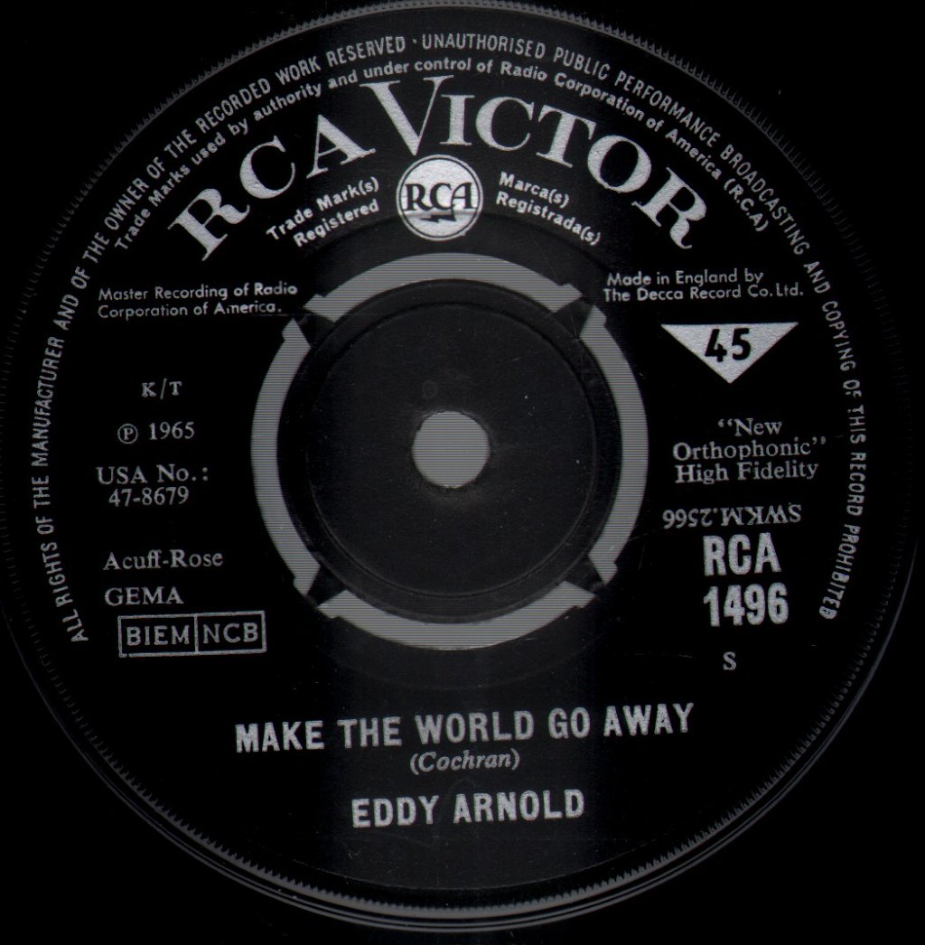 Eddy Arnold - Make The World Go Away - 7 Inch