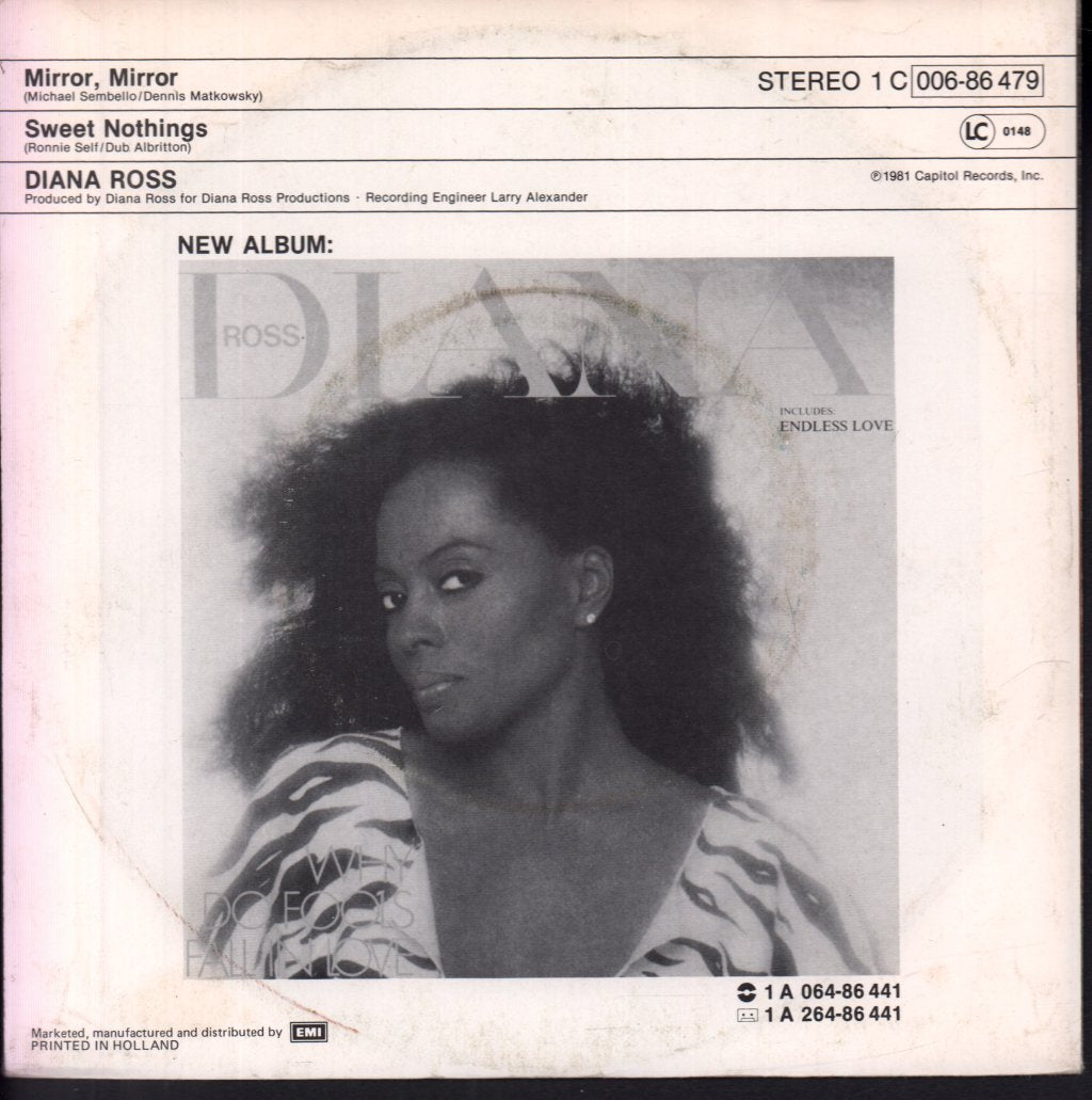 Diana Ross - Mirror Mirror - 7 Inch
