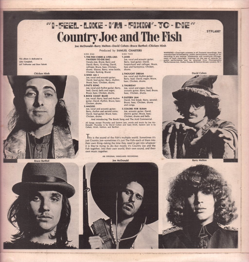 Country Joe And The Fish - I-Feel-Like-I'm-Fixin'-To-Die - Lp