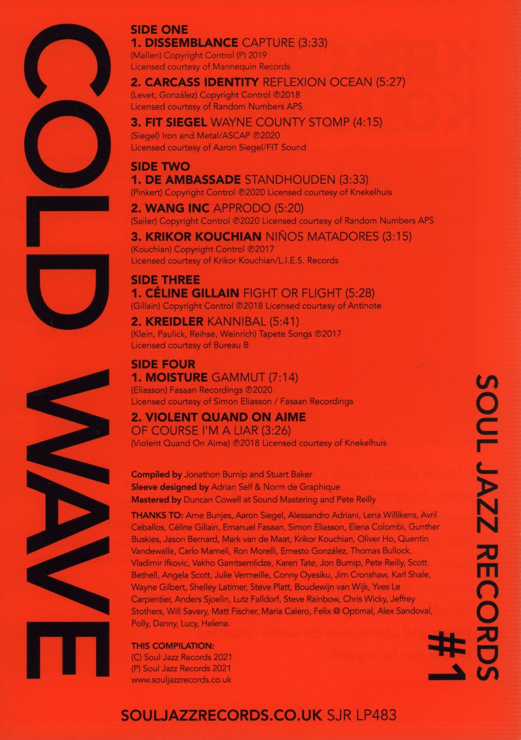 Various Artists - Cold Wave #1 - Double Lp