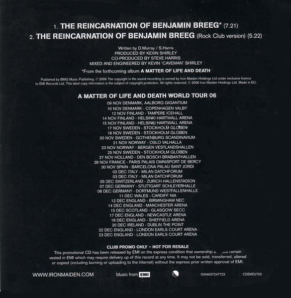 Iron Maiden - Reincarnation Of Benjamin Breeg - Cd