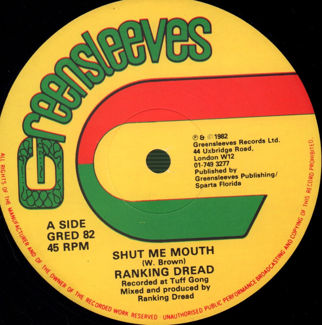 Ranking Dread - Shut Me Mouth - 12 Inch