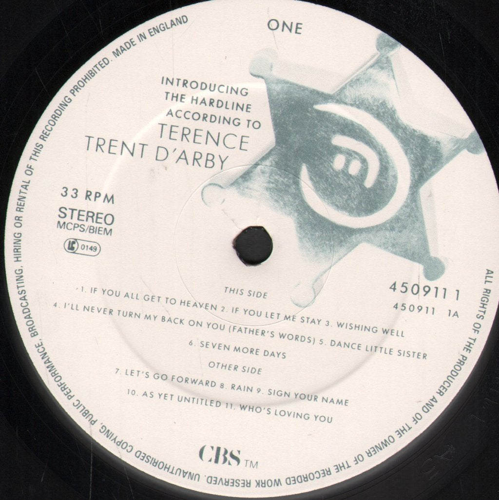 Terence Trent D'Arby - Introducing The Hardline According To - Lp