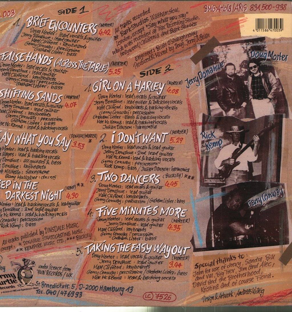 Jerry Donahue and Doug Morter, The Backroom Boys and Girls - Brief Encounters - Lp