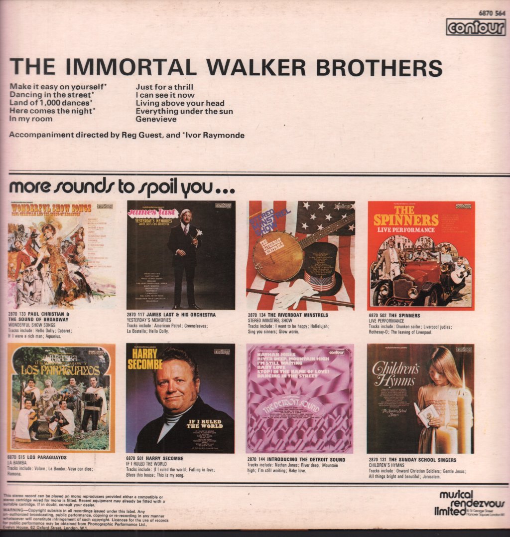 Walker Brothers - Immortal - Lp