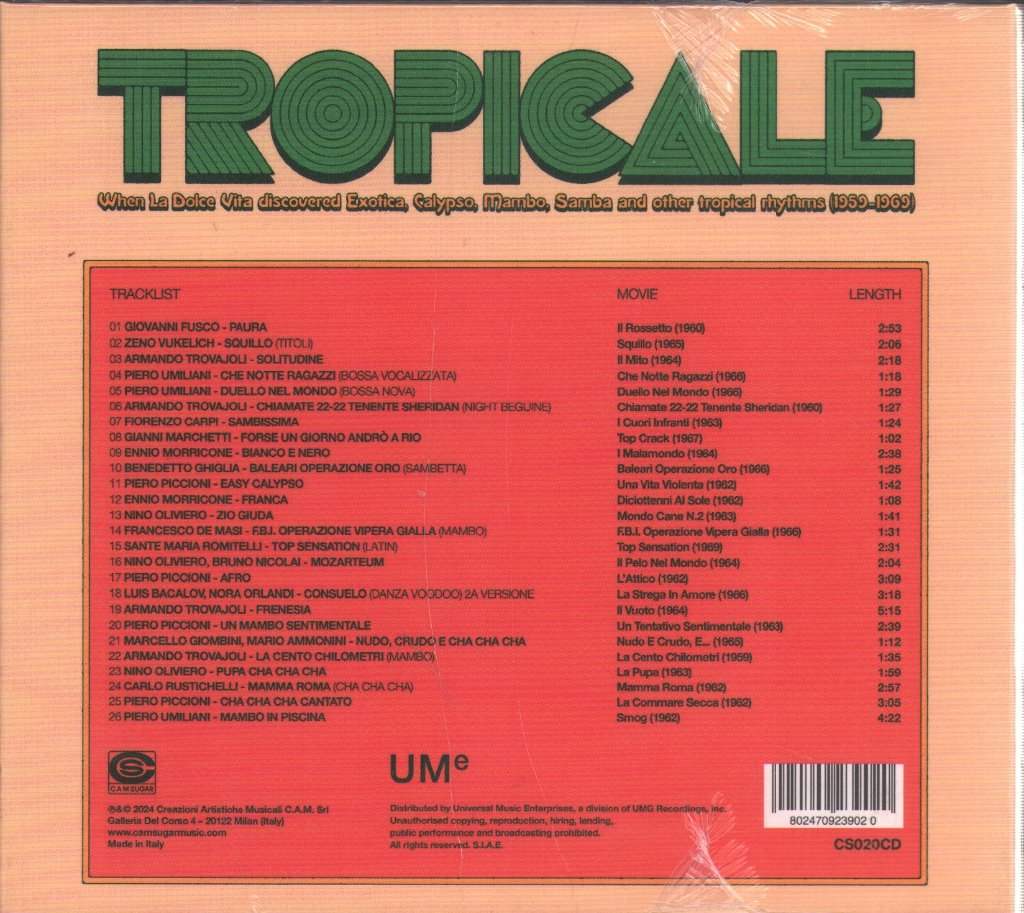 Ennio Morricone, Piero Piccioni, Bruno Nicolai, Armando Trovajoli - Tropicale - Cd