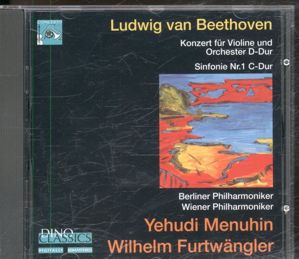 Yehudi Menuhin, Wilhelm Furtwängler - Beethoven - Konzert Für Violine Und Orchester D-Dur, Sinfonie Nr.1 C-Dur - Cd