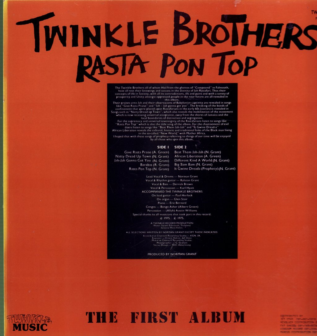 Twinkle Brothers - Rasta Pon Top (The First Album) - Lp