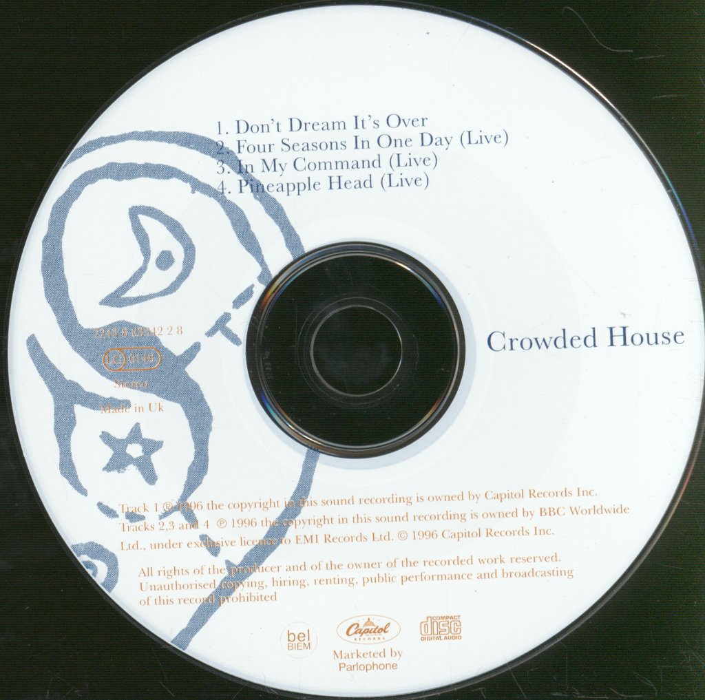 Crowded House - Don't Dream It's Over - Cd