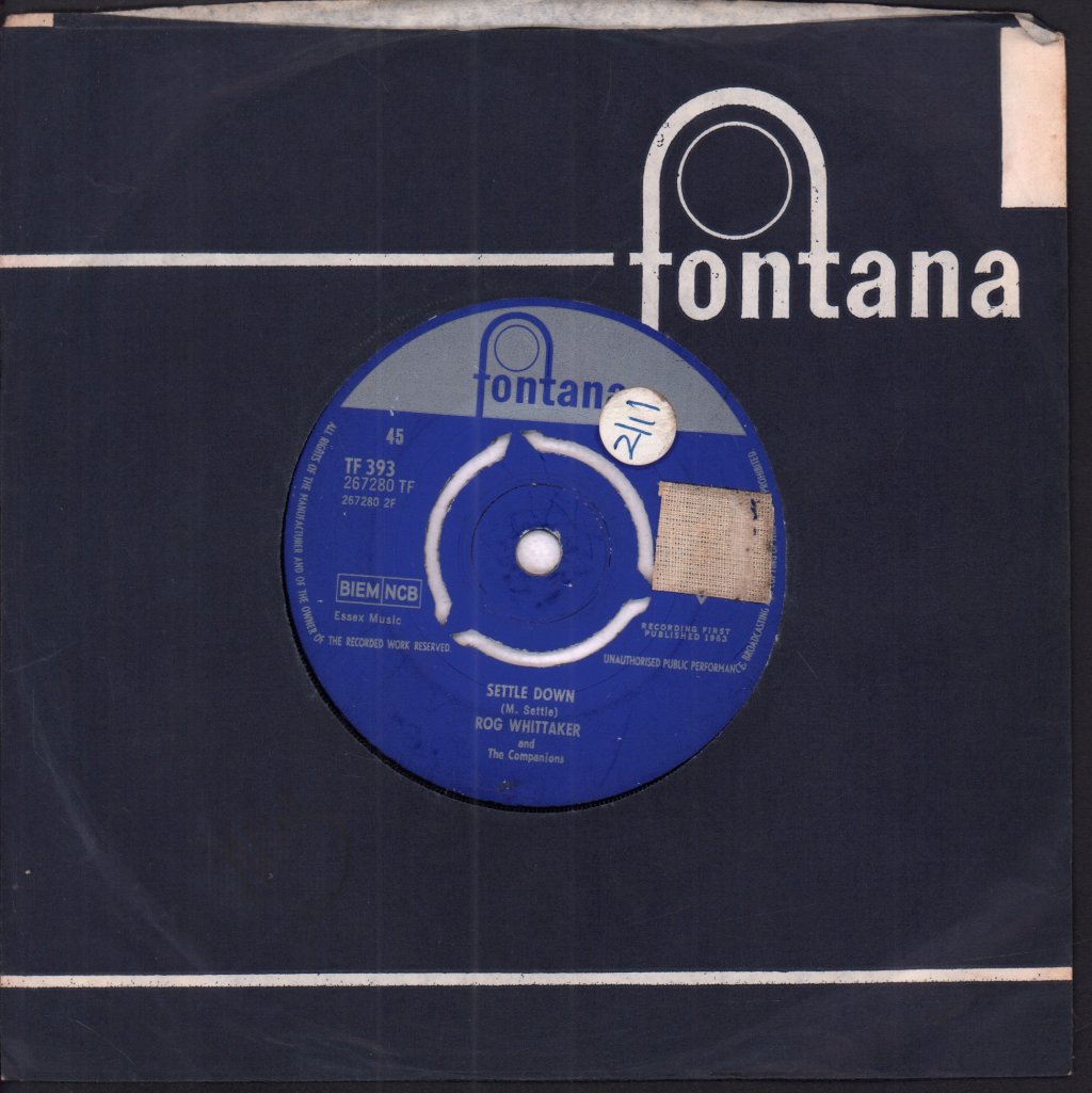 rog whittaker and the companions - Sinner - 7 Inch