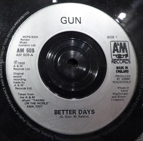 Gun - Better Days - 7 Inch