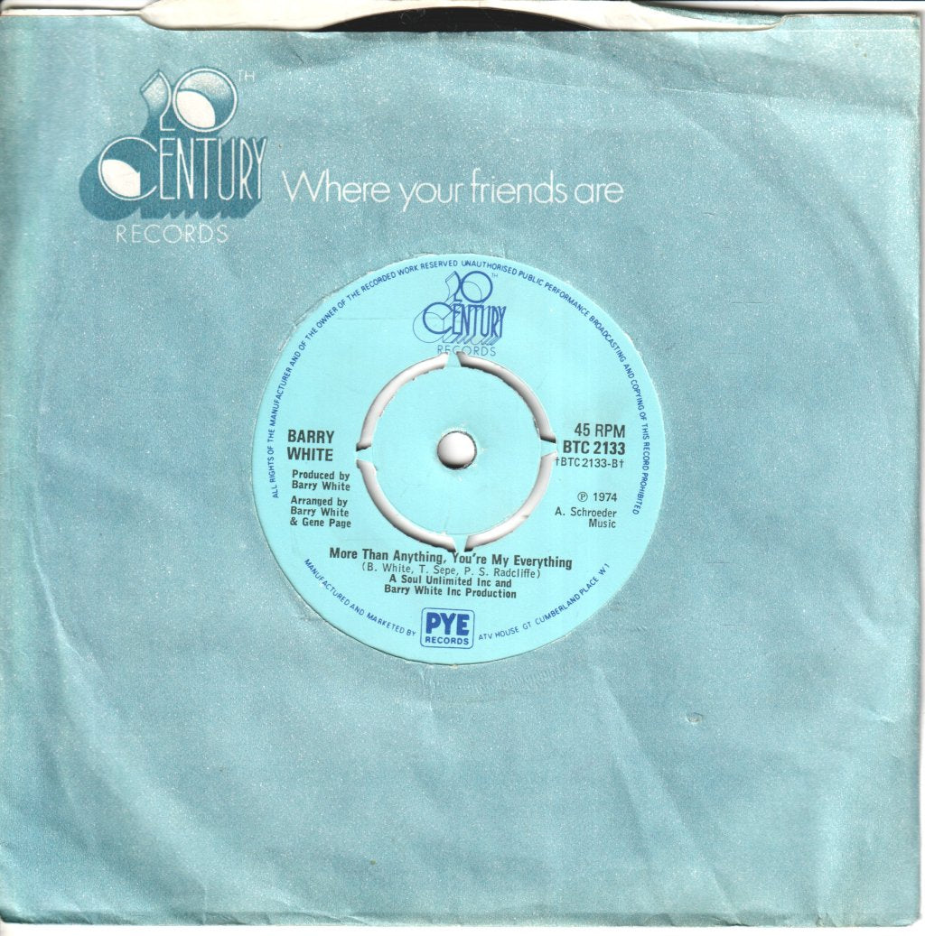 Barry White - You're The First The Last My Everything - 7 Inch
