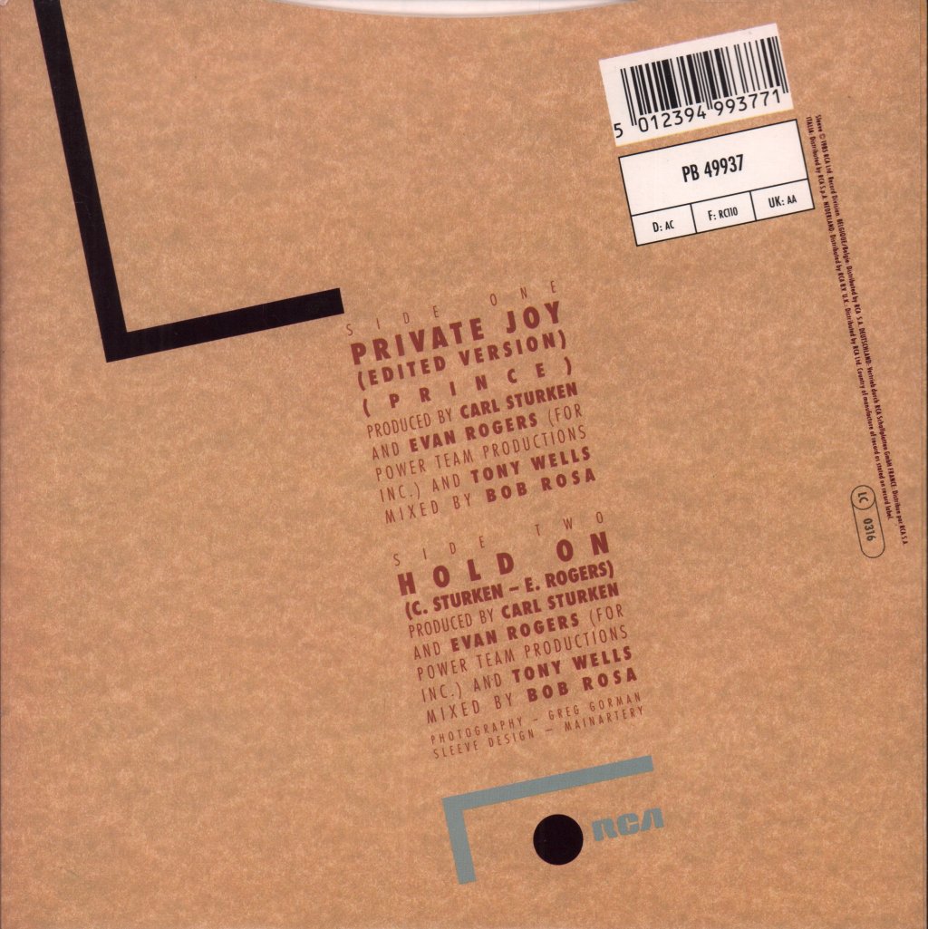 Evan Rogers - Private Joy - 7 Inch