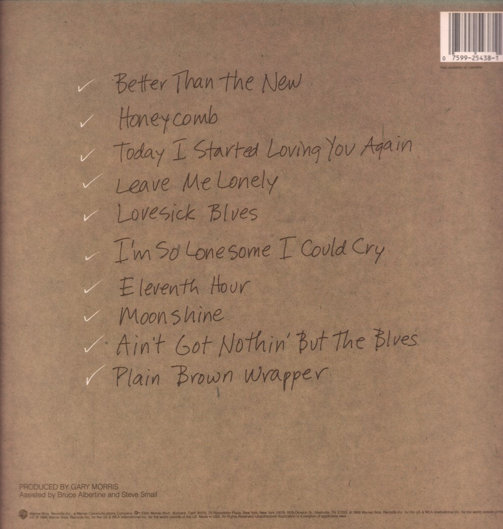 Gary Morris - Plain Brown Wrapper - Lp