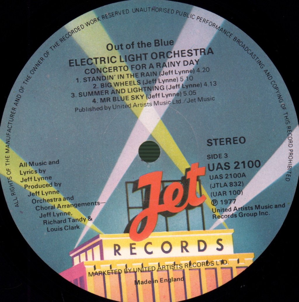 Electric Light Orchestra - Out Of The Blue - Double Lp