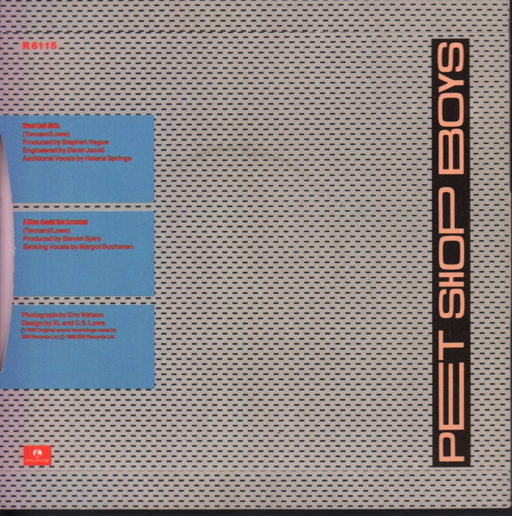 Pet Shop Boys - West End Girls - 7 Inch