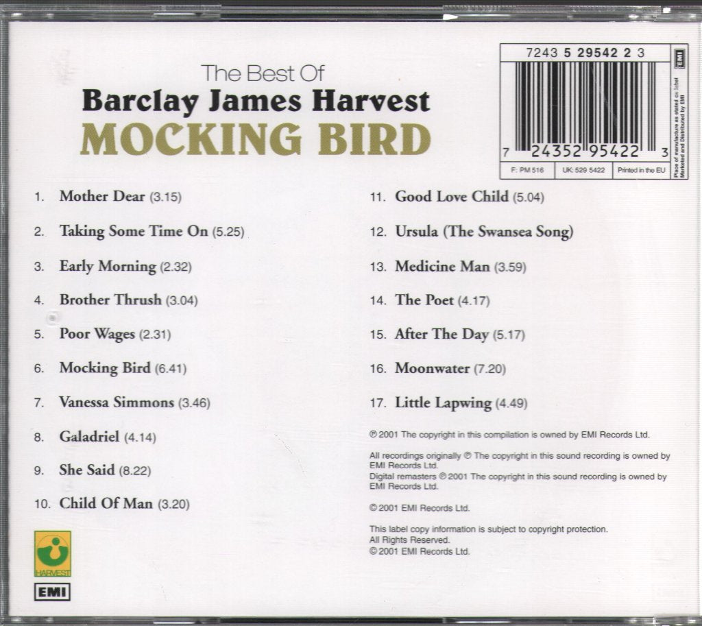 Barclay James Harvest - Mocking Bird - The Best Of - Cd