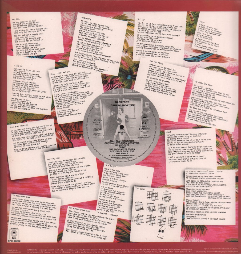 Gruppo Sportivo - Back To 78 - Lp