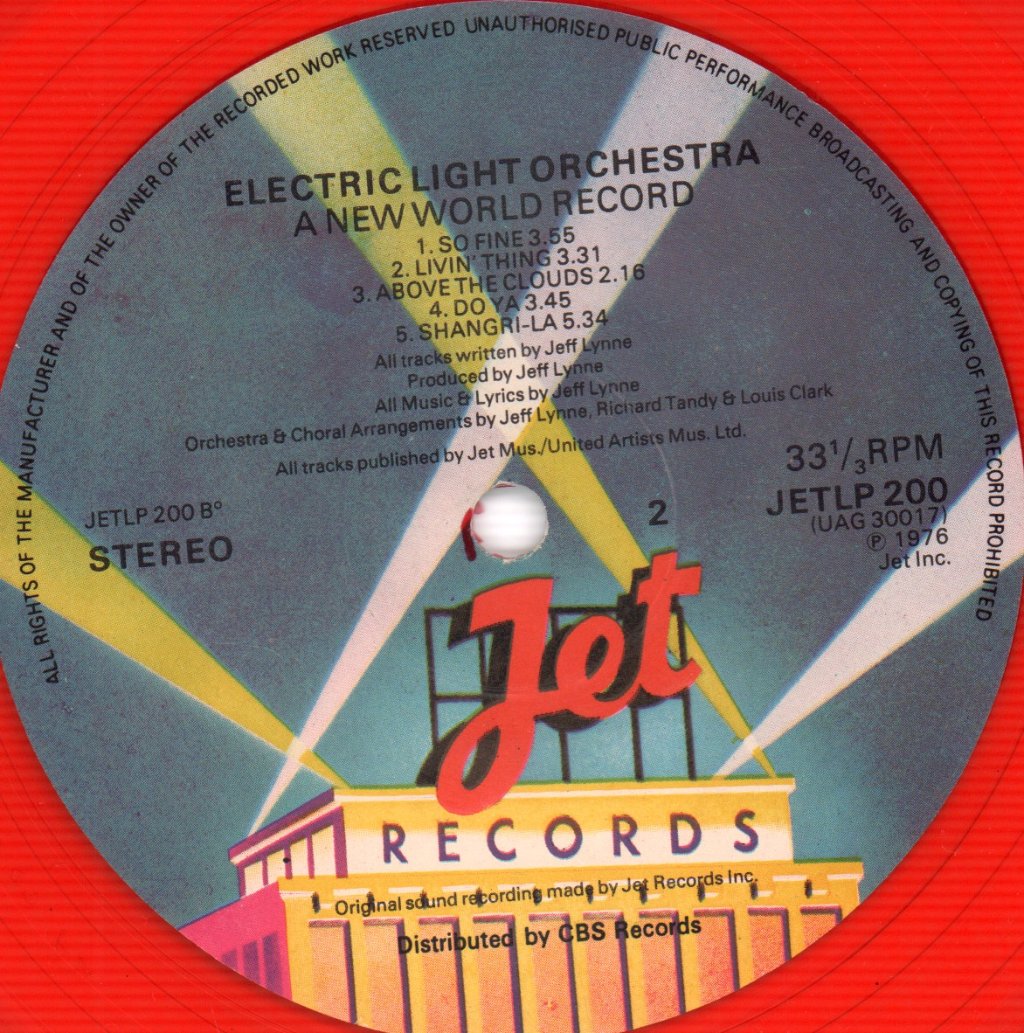 Electric Light Orchestra - A New World Record - Lp