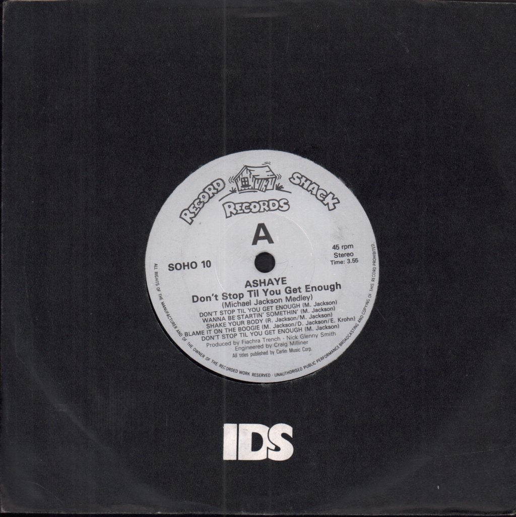 Ashaye - Don't Stop Til You Get Enough - 7 Inch