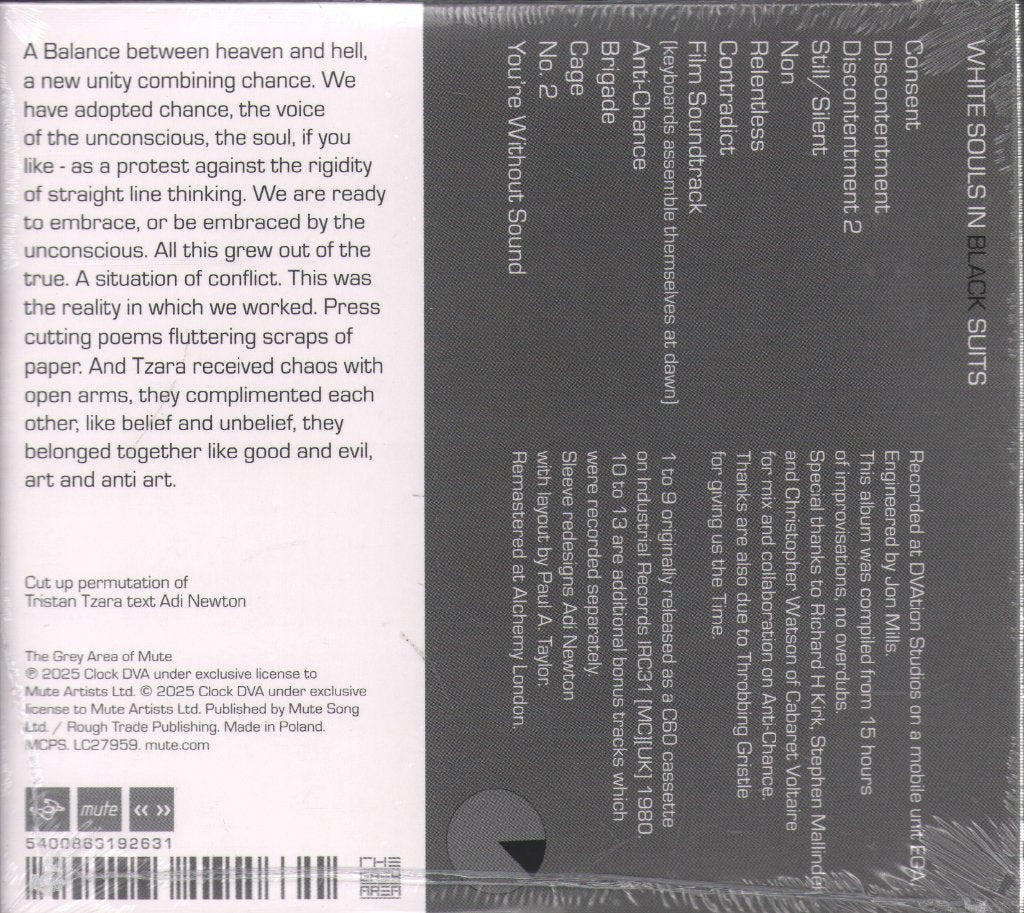 Clock DVA - White Souls In Black Suits - Cd