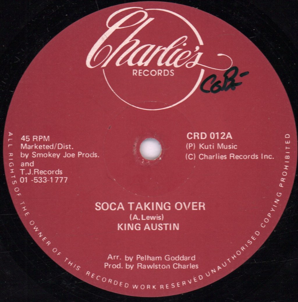 King Austin - Soca Taking Over - 12 Inch