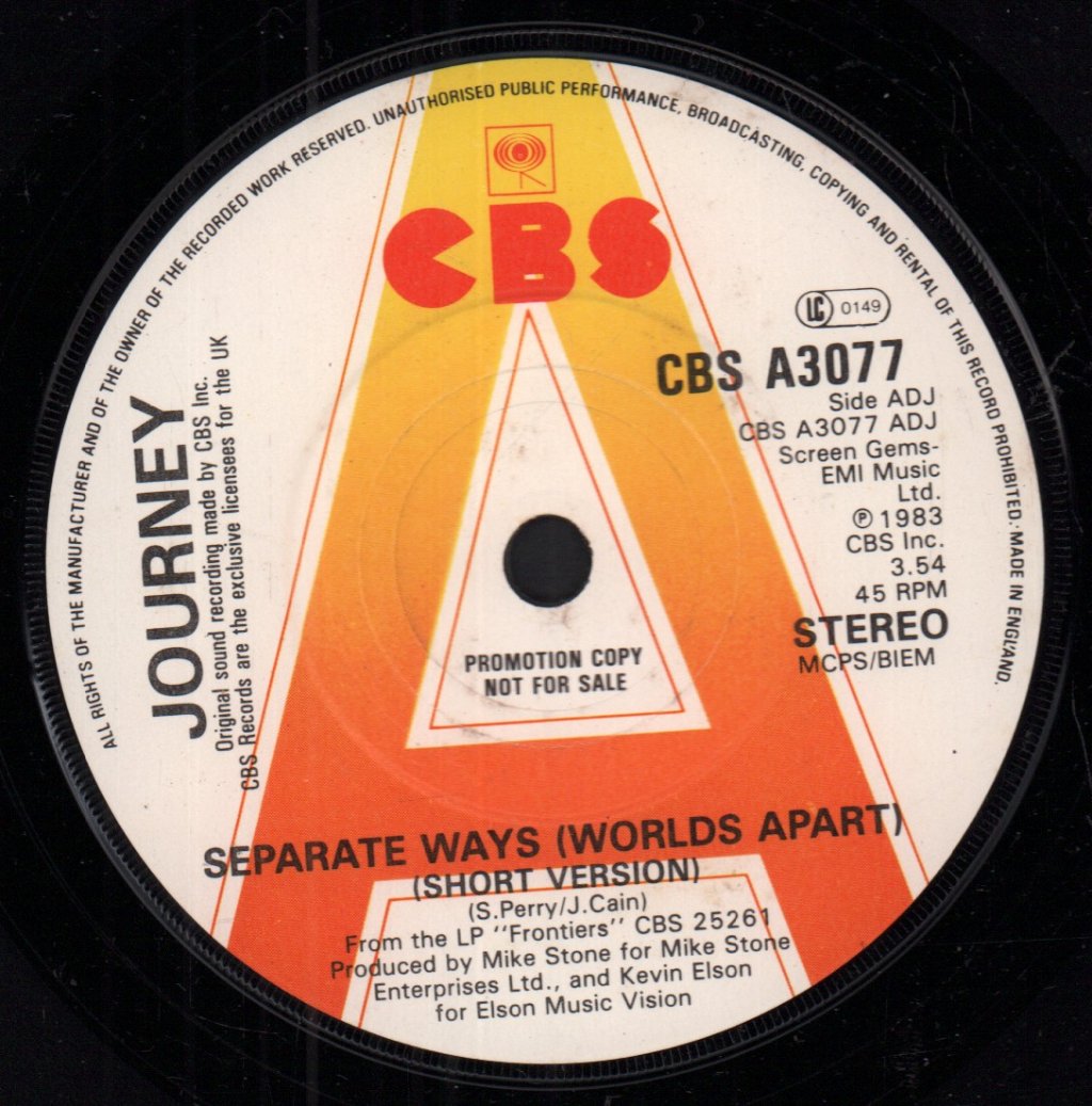 Journey - Separate Ways (Worlds Apart) - 7 Inch
