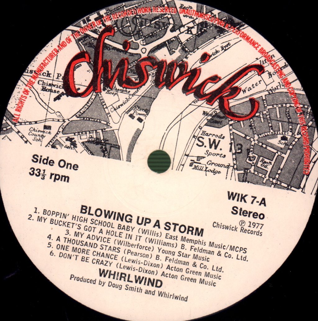 Whirlwind (Rockabilly Group) - Blowing Up A Storm - Lp