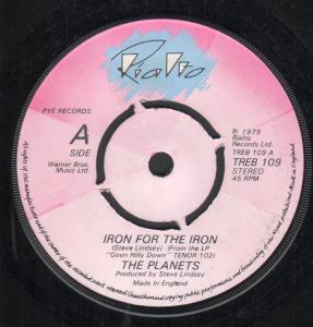 Planets (Synth Pop/New Wave Group) - Iron For The Iron - 7 Inch