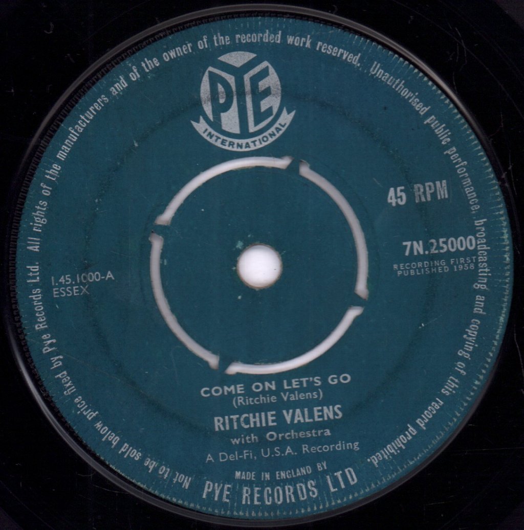 Ritchie Valens - Come On Let's Go - 7 Inch