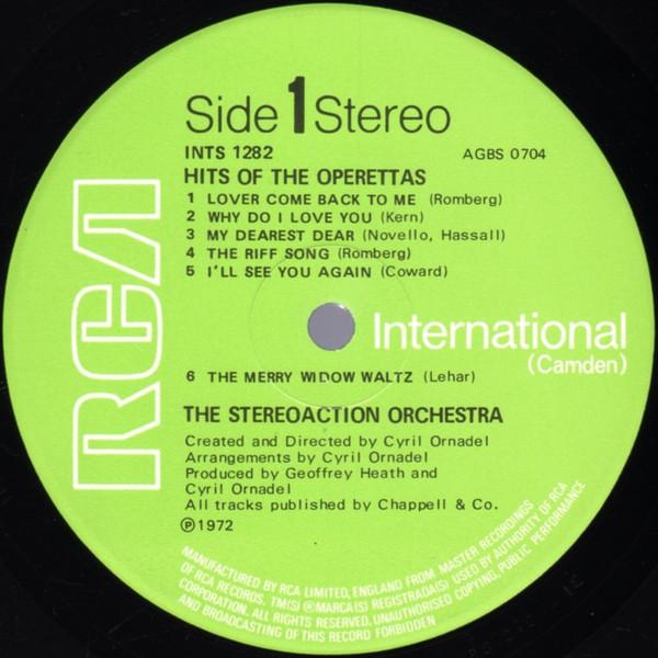 Stereoaction Orchestra - Hits Of The Operettas - Lp