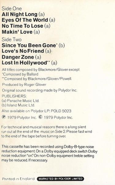 Rainbow - Down To Earth - Cassette