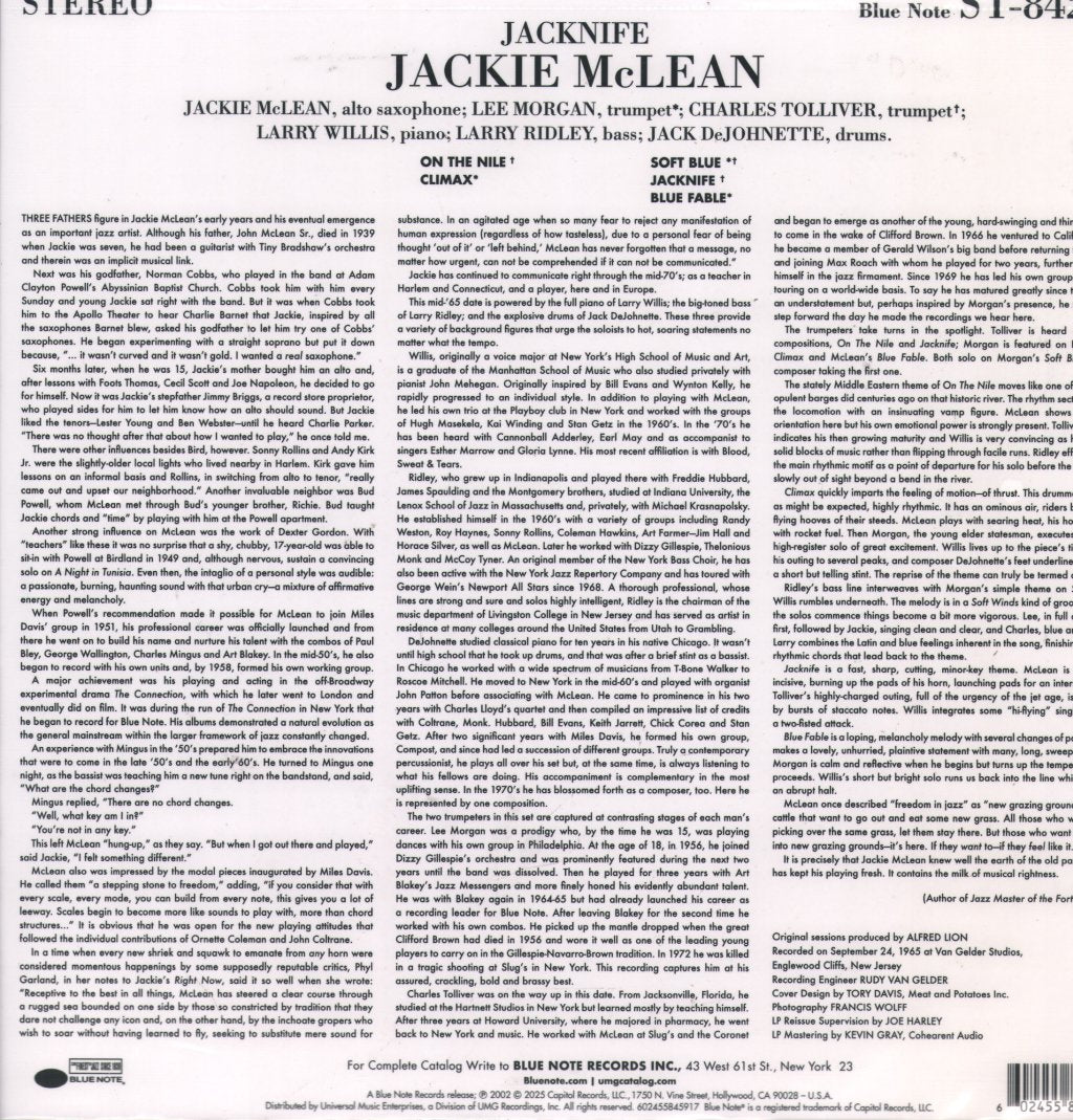 Jackie McLean - Jacknife - Lp