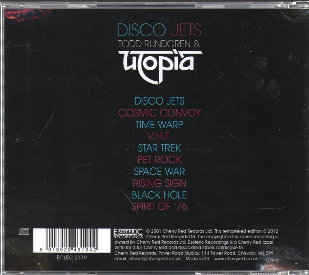 Todd Rundgren And Utopia - Disco Jets - Cd
