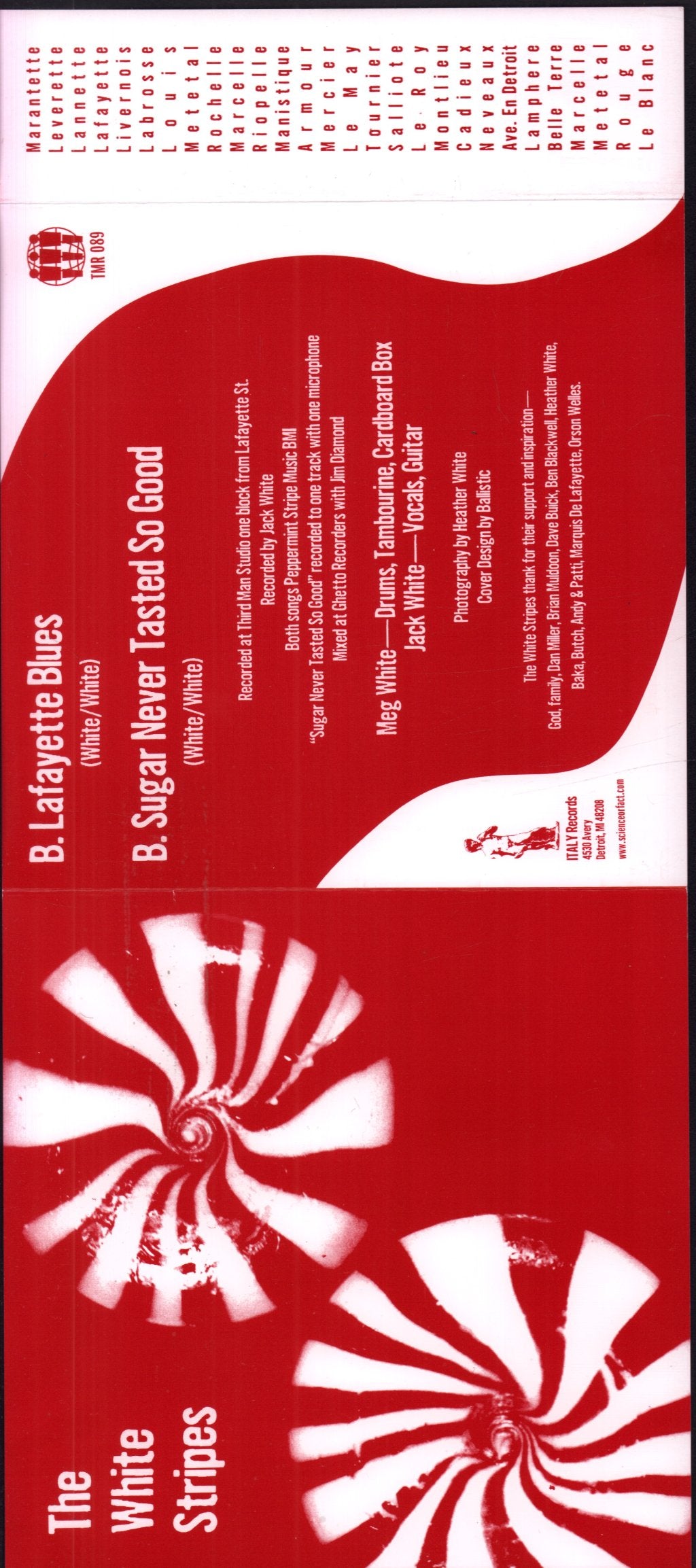 White Stripes - Lafayette Blues - 7 Inch