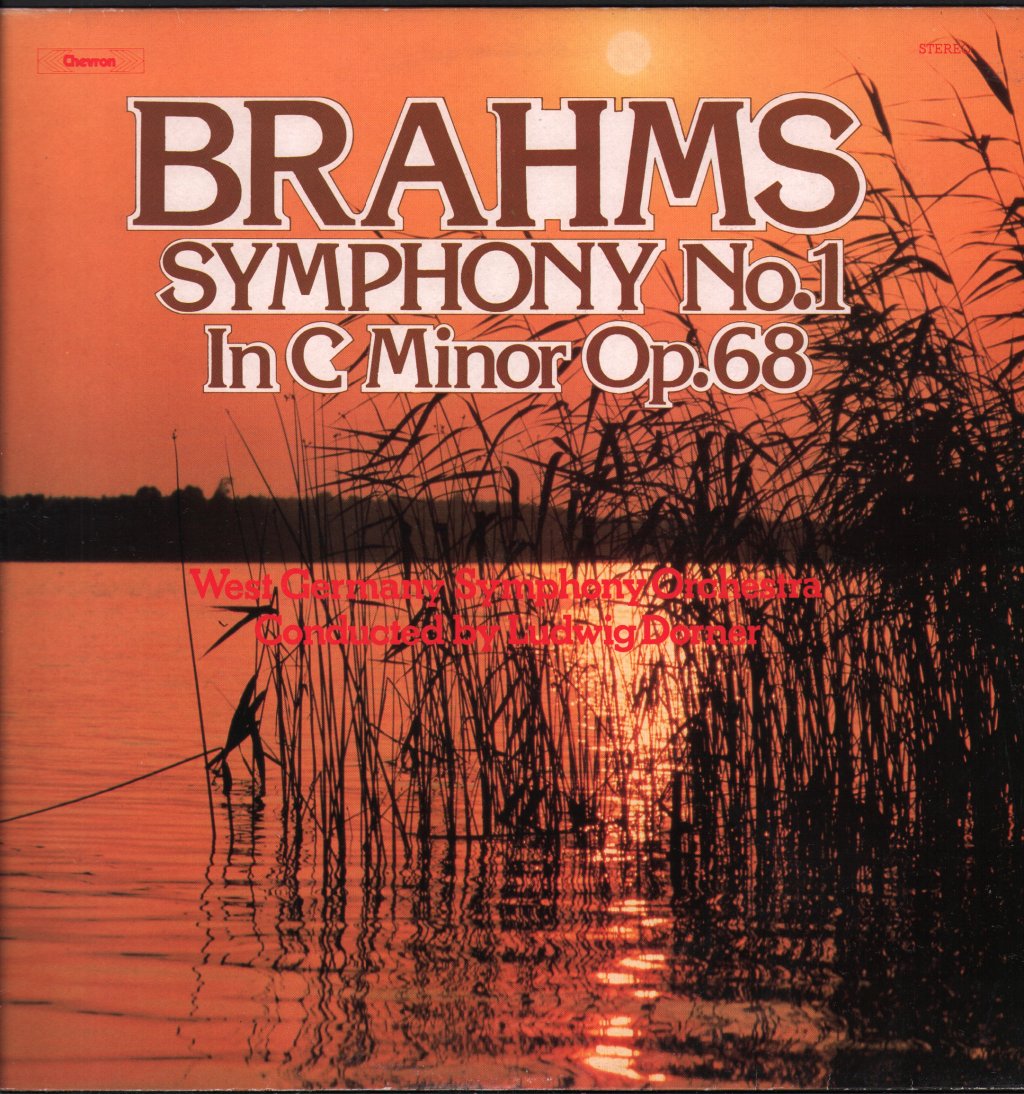 West Germany Symphony Orchestra / Ludwig Dorner - Brahms - Symphony No.1 In C Minor Op.68 - Lp