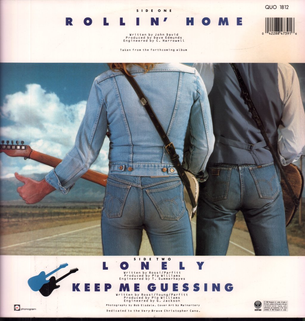 Status Quo - Rollin' Home - 12 Inch