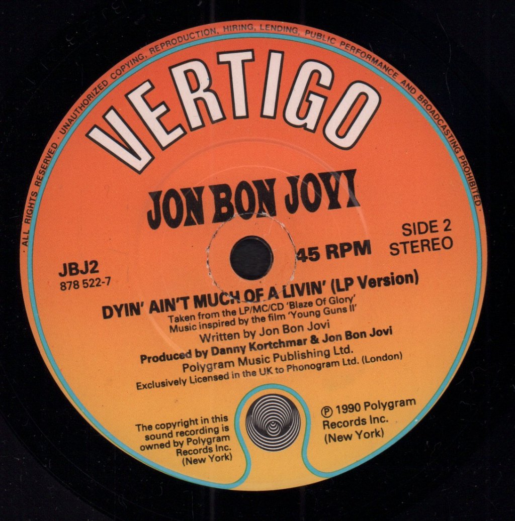 Jon Bon Jovi - Miracle - 7 Inch