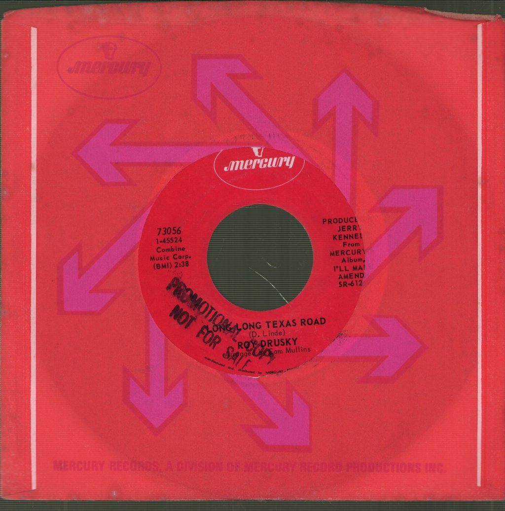 Roy Drusky - Emotion Devotion/Long Long Texas Road - 7 Inch
