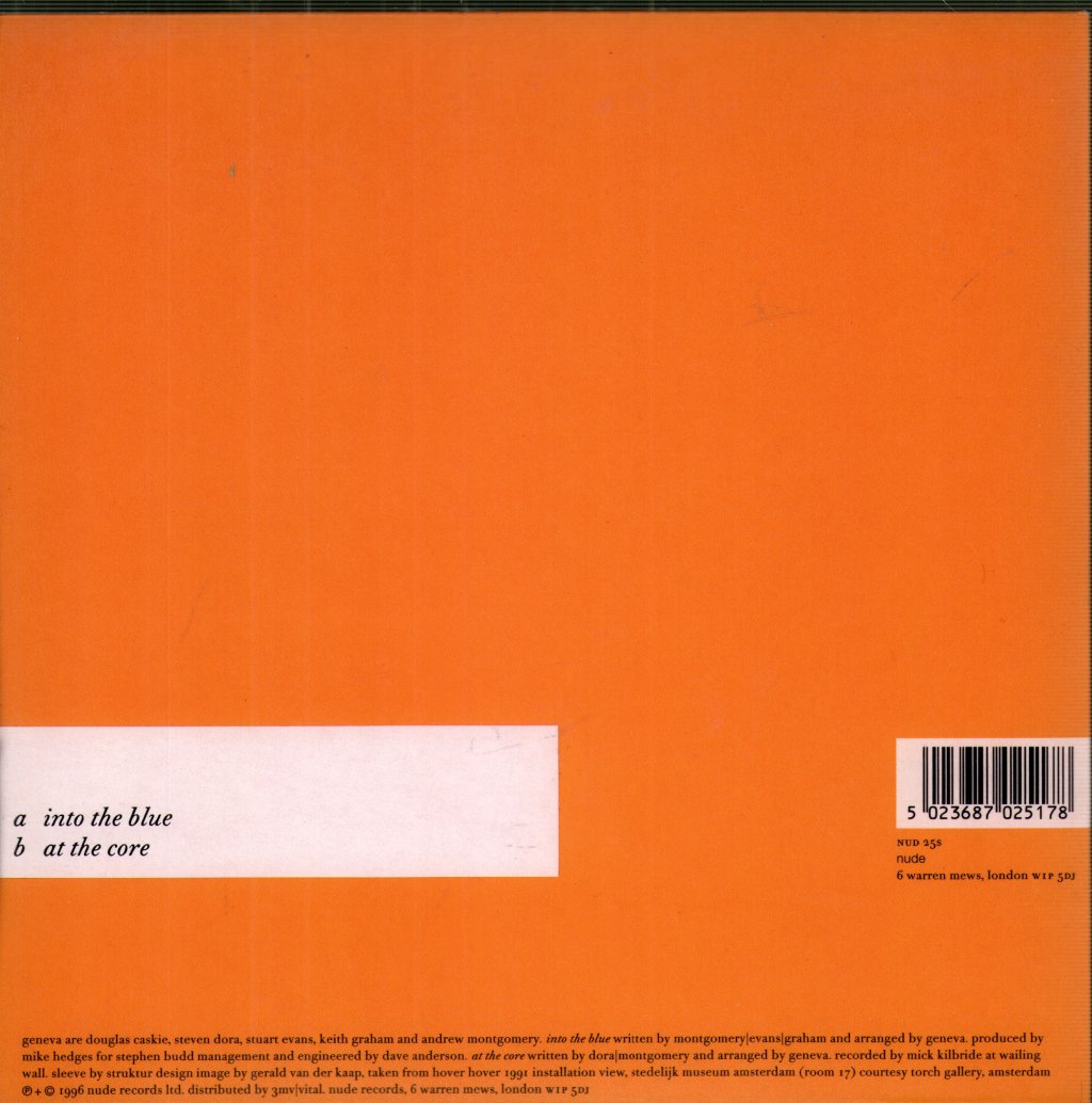 Geneva (Indie Group) - Into The Blue - 7 Inch